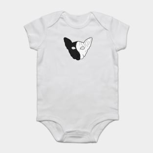 Yin and yang cat Baby Bodysuit